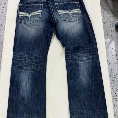 Vintage Men’s Distressed Salvage Jeans - Size 36L
