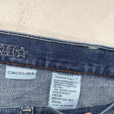Vintage Cinch/Luke Distressed Jeans - Size 36 X 34