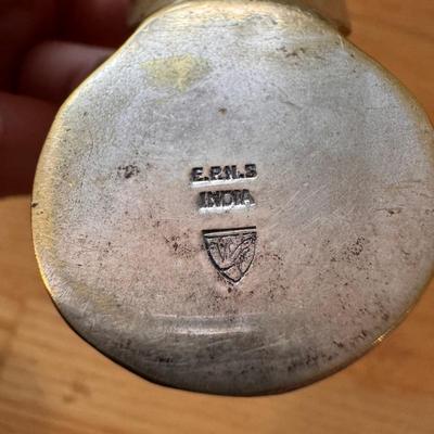 Long Mid Century Shoe Horn and Wooden Cane w/ Brass Horse Head (DR-DZ)