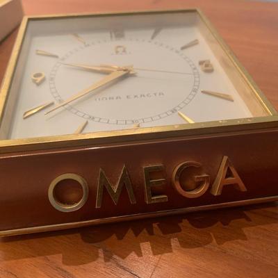 1959 Omega Watch Company Presentation Oversized Clock