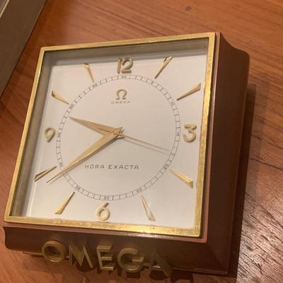 1959 Omega Watch Company Presentation Oversized Clock