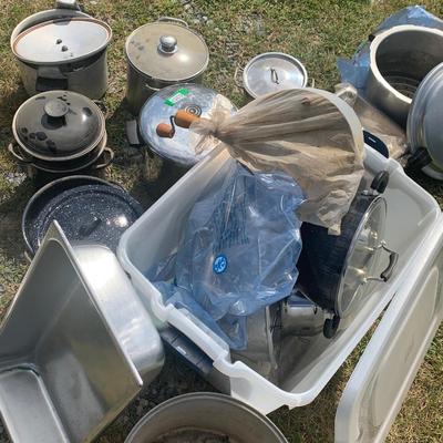 Covered Cook Pots Steamers Lot