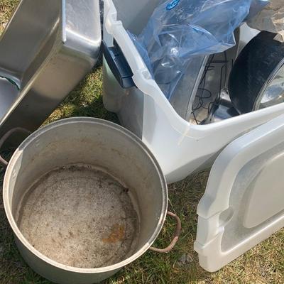 Covered Cook Pots Steamers Lot