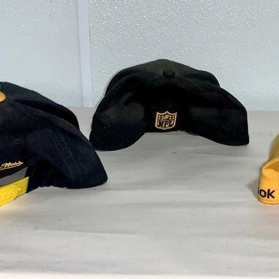 Lot of 3 Pittsburgh Steelers Caps