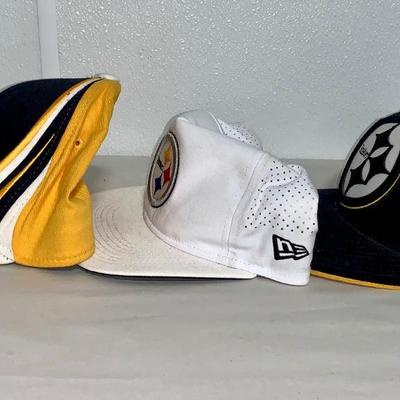 Lot of Three Pittsburgh Steelers Caps