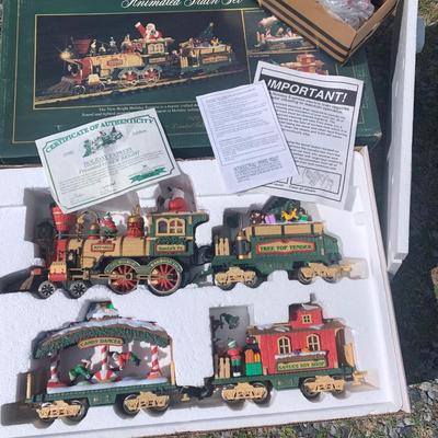 Holiday Express Animated Train Set In Box