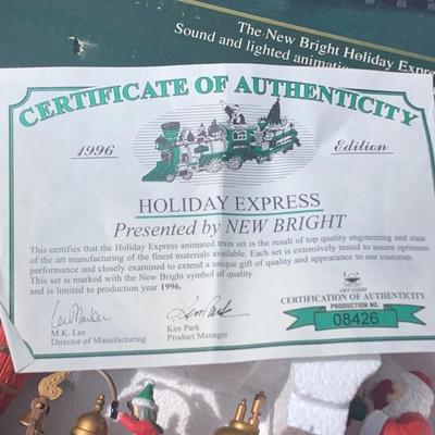 Holiday Express Animated Train Set In Box