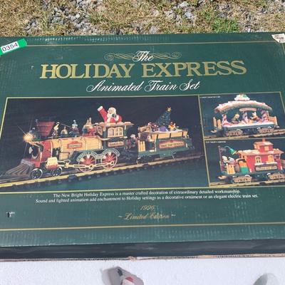 Holiday Express Animated Train Set In Box