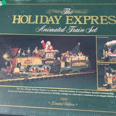 Holiday Express Animated Train Set In Box
