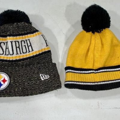 Lot of Two Pittsburgh Steelers Knit Caps