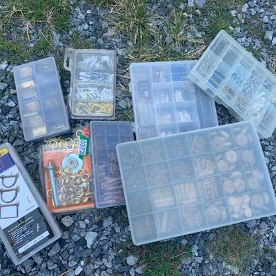 Huge Lot - Hardware DIY Project Pieces In Organizers