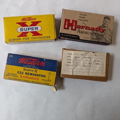 4 Boxes Of 222 Ammunition