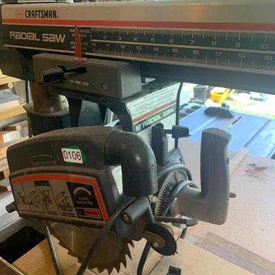 Craftsman 10” Radial Saw