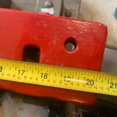 HUGE 20” x 12” Anvil On Heavy Duty Base w/ Casters
