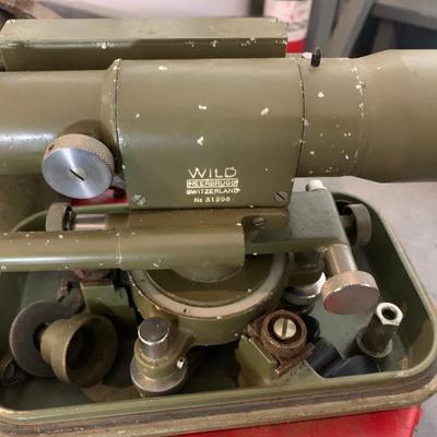 Military Surveying Sight Telescope Swiss Made w/ Hard Case