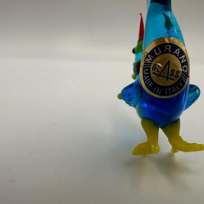 MURANO Hand Blown Glass Rooster