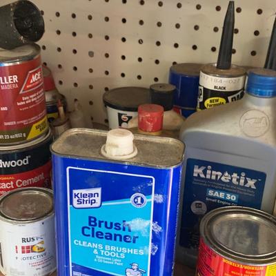 Wall full of Stain Paint & More