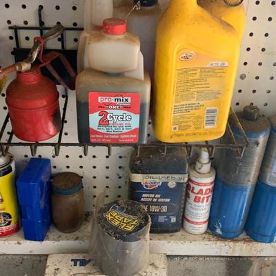 Wall full of Stain Paint & More