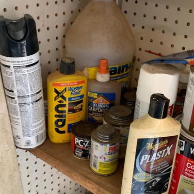Wall full of Stain Paint & More