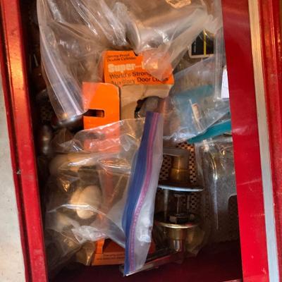 Large Shop Workbench Cabinet Vice + Misc Items