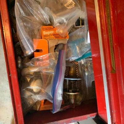 Large Shop Workbench Cabinet Vice + Misc Items