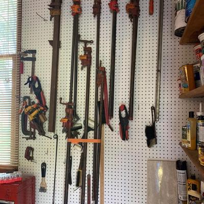 Large Lot Of Carpenters Vice Clamps