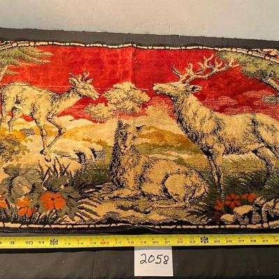 Vintage Deer Tapestry
