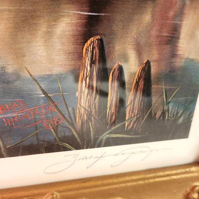 Lot #244 Framed Brad Thompson Signed/numbered Print