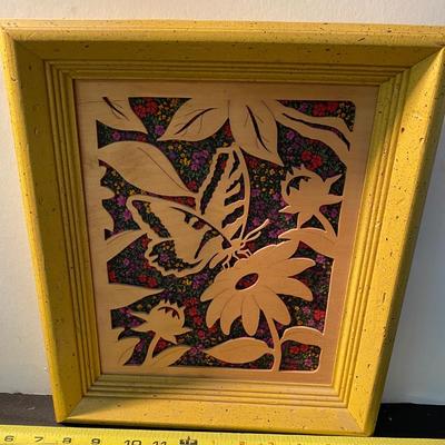 Wood and Fabric Picture