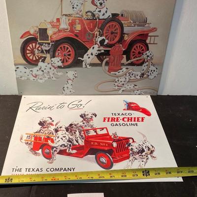 Tin Dalmatian Signs