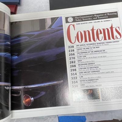 Vintage 1990 Automobile Quarterly Volume 28, Books: 1-4 - Hardback Car Books