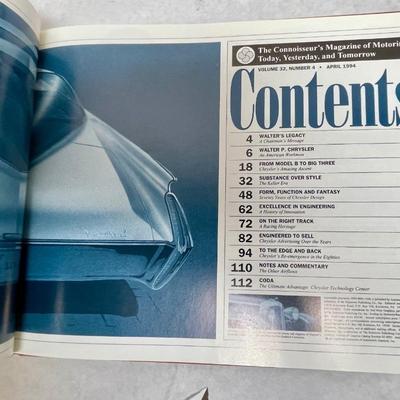 Vintage 1994 Automobile Quarterly Volume 32, Books: 1-4 - Hardback Car Books