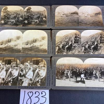 Vintage Keystone War Stereograph Cards