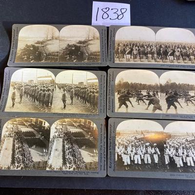 Vintage Keystone US Military Stereograph Cards