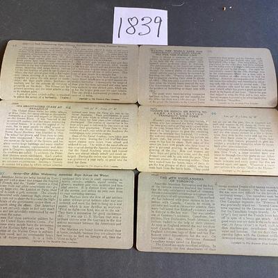 Vintage Keystone Stereograph War Cards