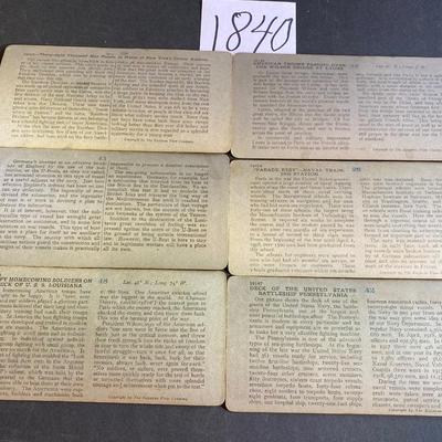 Vintage Keystone War Time Stereograph Cards