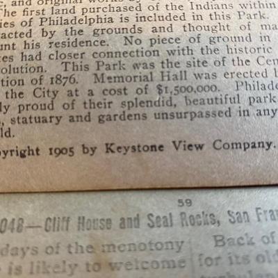 Vintage Keystone Stereograpg Cards
