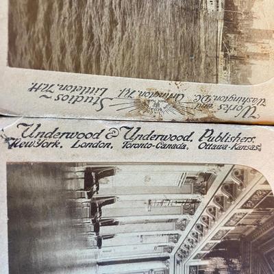 Vintage Underwood Stereograph Cards