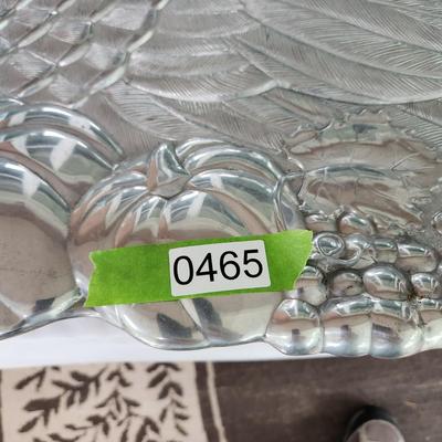 Heavy Metal Lenox Turkey Serving Platter w Handles 24x16