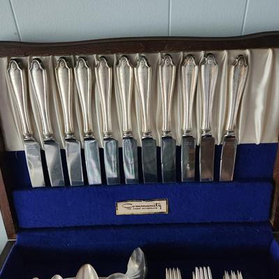 Community Silverplate Flatware monogram