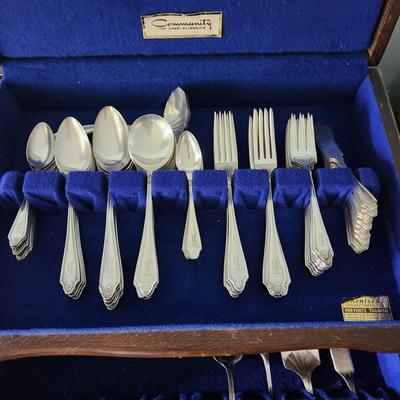 Community Silverplate Flatware monogram