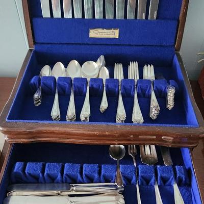 Community Silverplate Flatware monogram