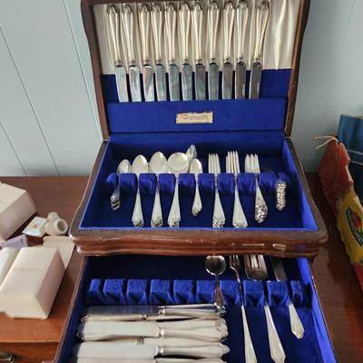 Community Silverplate Flatware monogram