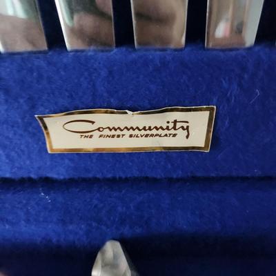Community Silverplate Flatware monogram