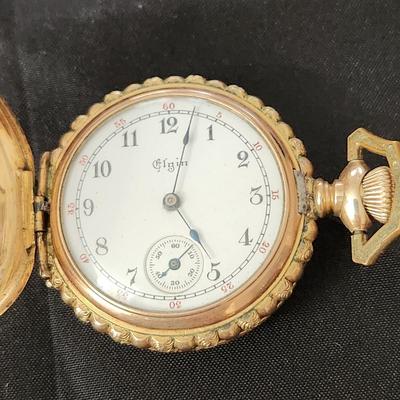 Keystone Watch Case J. Boss 15 years Elgin Pocket Watch working