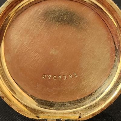 Keystone Watch Case J. Boss 15 years Elgin Pocket Watch working