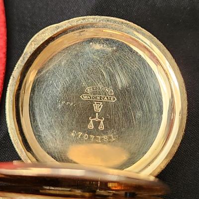 Keystone Watch Case J. Boss 15 years Elgin Pocket Watch working