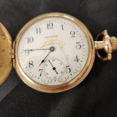 Waltham American Traveler Pocket Watch Windsor B.W.C. co. 20 years case