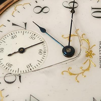 Waltham American Traveler Pocket Watch Windsor B.W.C. co. 20 years case