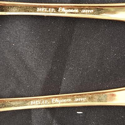90 pieces 24kt Gold Plated Flatware Elegance Japan